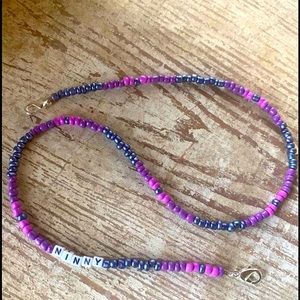 Beaded custom Mask lanyard